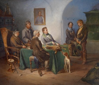 The Poacher by Circle of Josef Danhauser